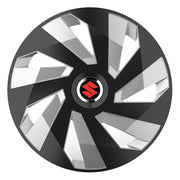 Set 4 Capace Roti, potrivite jantelor de R15, pentru Suzuki, model vector black and silver