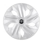 Set 4 Capace Roti, potrivite jantelor de R15, pentru Toyota, model luna cromat