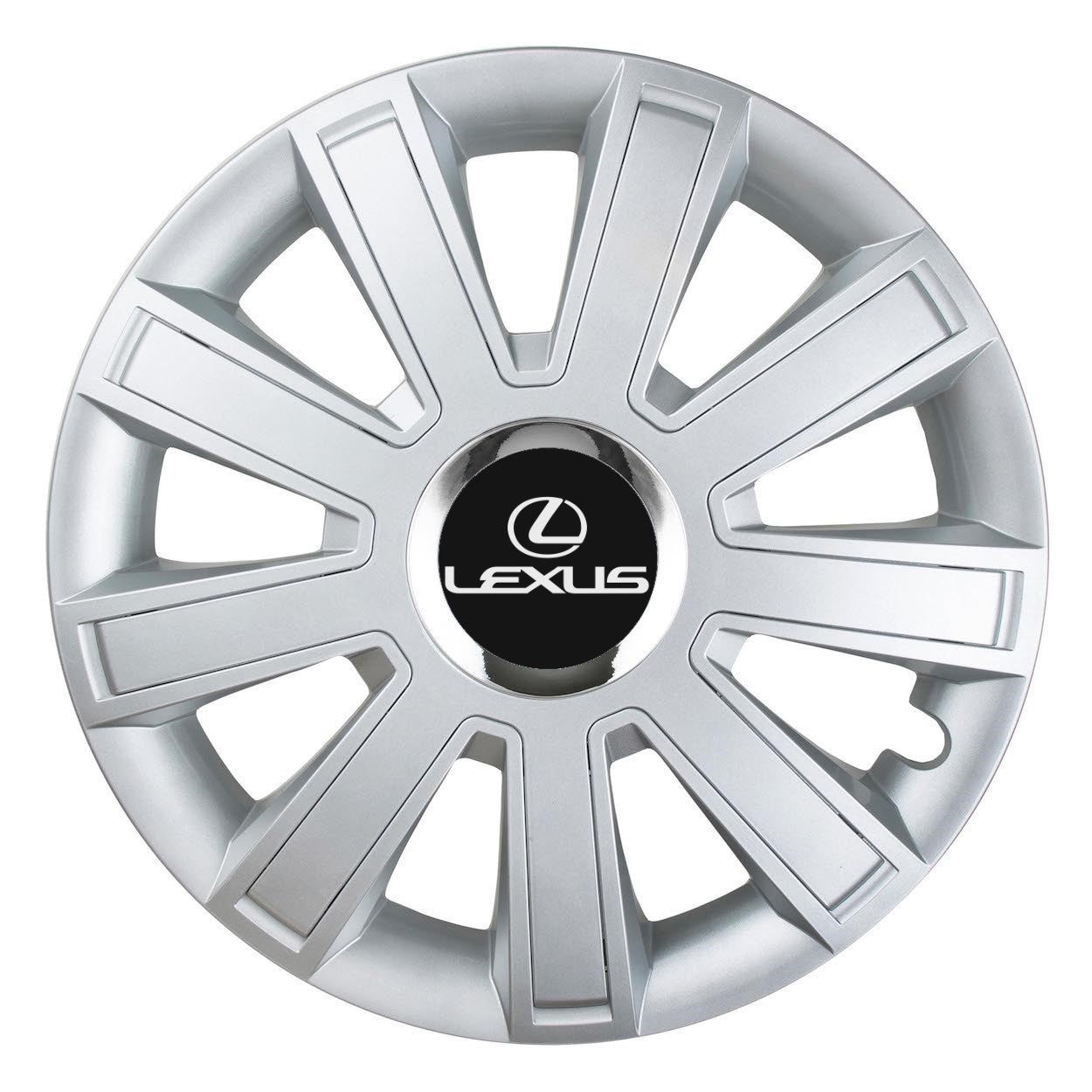Комплект 4 таса, подходящи за джанти R16, за Lexus, хромиран флаш модел