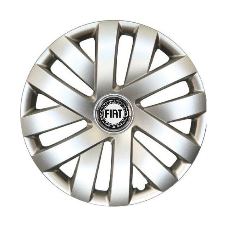 Set 4 Capace Roti R16, Potrivite Jantelor de 16 inch, Pentru Fiat, Model 409