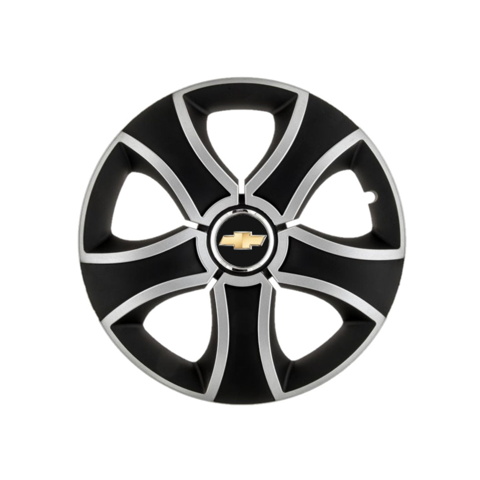 Set 4 Capace Roti 13 inchi (R13) Bis Gri-Negru Compatibile Cu Chevrolet