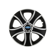 Set 4 Capace Roti 13 inchi (R13) Bis Gri-Negru Compatibile Cu Ford