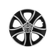 Set 4 Capace Roti 13 inchi (R13) Bis Gri-Negru Compatibile Cu Nissan