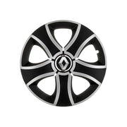 Set 4 Capace Roti 14 inchi (R14) Bis Gri-Negru, Compatibile Cu Renault