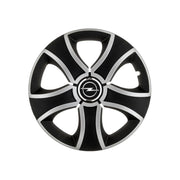 Set 4 Capace Roti 15 inchi (R15) Bis Gri-Negru, Compatibile Cu Opel