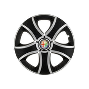 Set 4 Capace Roti 16 inchi (R16) Bis Gri-Negru, Compatibile Cu Alfa Romeo