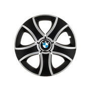 Set 4 Capace Roti 16 inchi (R16) Bis Gri-Negru, Compatibile Cu BMW