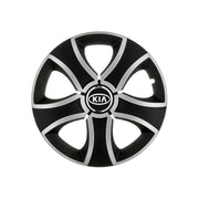 Set 4 Capace Roti 16 inchi (R16) Bis Gri-Negru, Compatibile Cu Kia