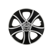 Set 4 Capace Roti 16 inchi (R16) Bis Gri-Negru, Compatibile Cu Nissan