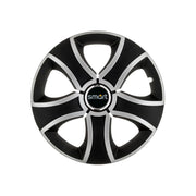 Set 4 Capace Roti 16 inchi (R16) Bis Gri-Negru, Compatibile Cu Smart