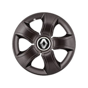 Set 4 Capace Roti 14 inchi (R14) Bis Negru, Compatibile Cu Renault