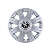 Set 4 capace roti Cosmos cromat R15, pentru gama auto Peugeot