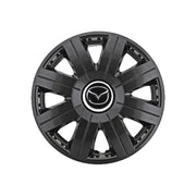 Set 4 Capace Roti 15 inchi (R15) Cosmos Negru, Compatibile cu Mazda
