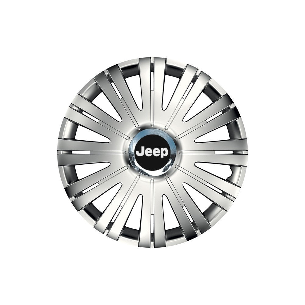 Комплект 4 таса с хромиран ринг Active R16 съвместими с Jeep