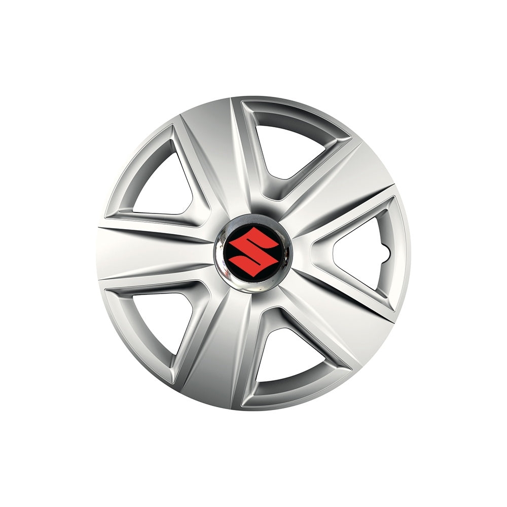 Set 4 capace roti Cu Inel Cromat Esprit R14 Compatibil Cu Suzuki