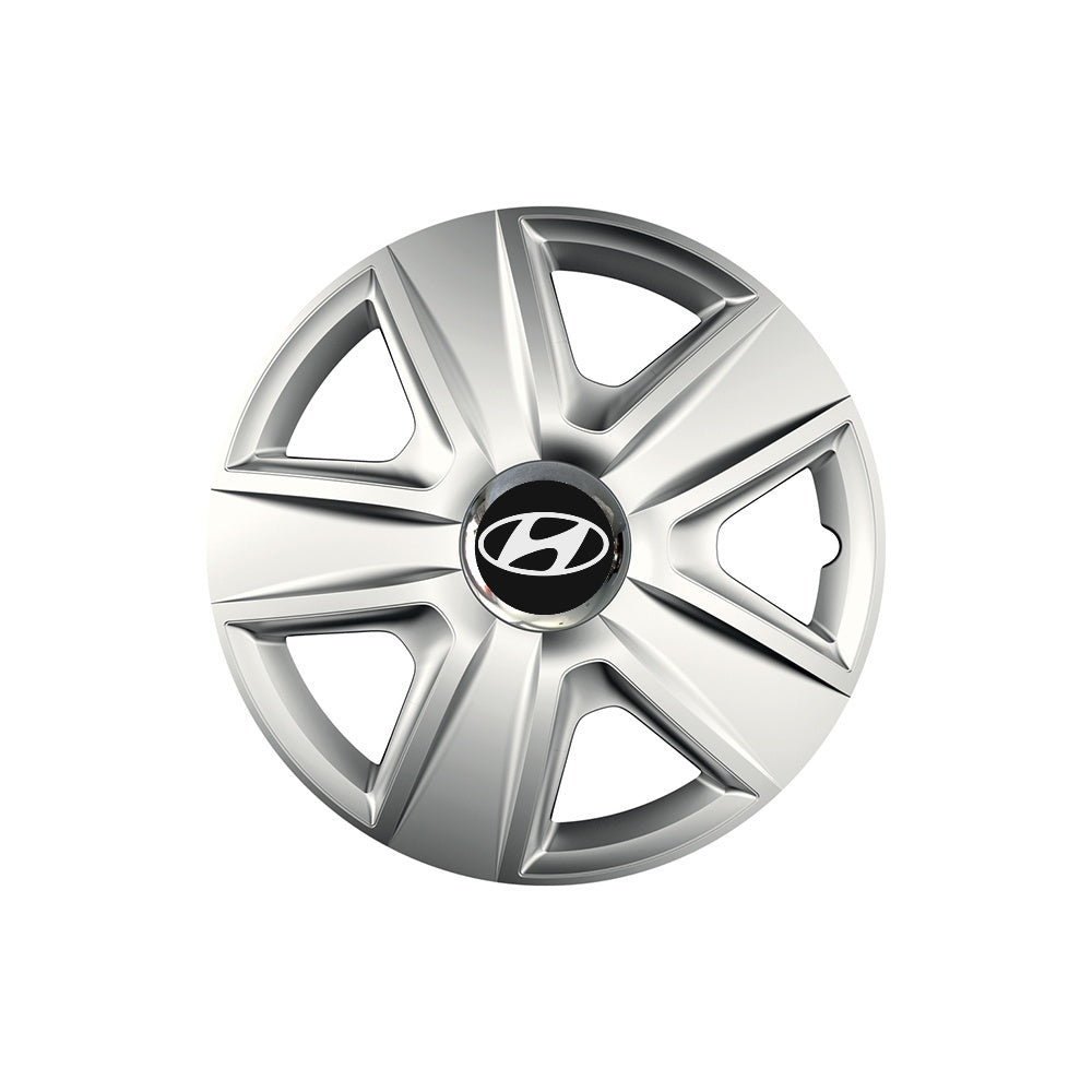 Set 4 capace roti Cu Inel Cromat Esprit R15 Compatibil Cu Hyundai