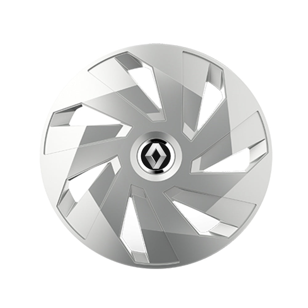 Set 4 capace roti Cu Inel Cromat Vector R14 Compatibil Cu Renault
