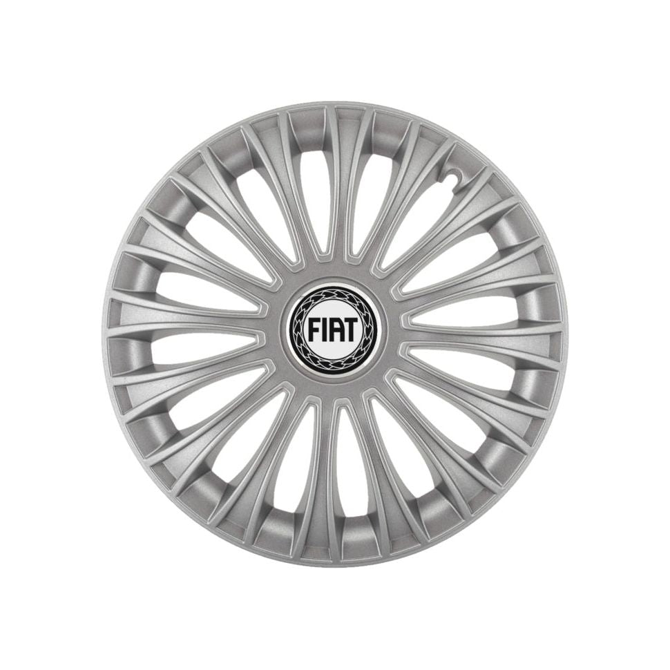 Set 4 capace roti 16 inchi (R16) Dino Gri, Compatibile cu Fiat