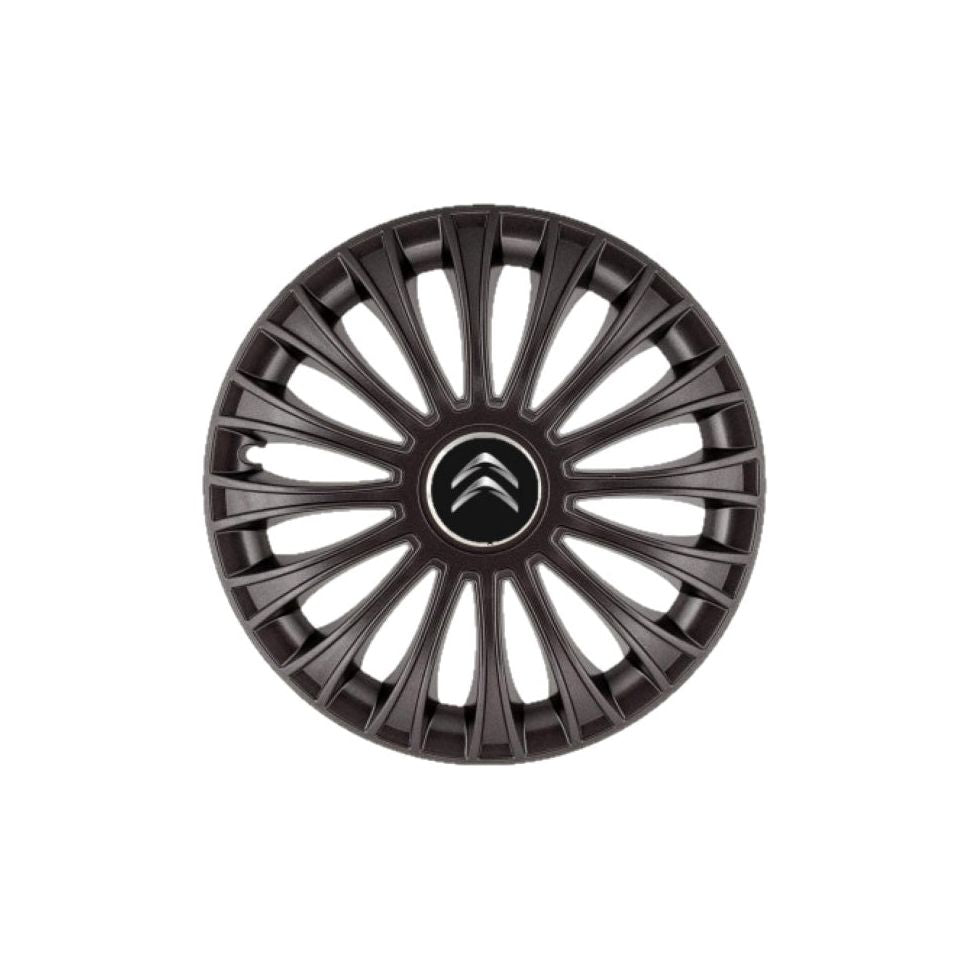4 db-os 16 colos (R16) Dino fekete keréktárcsa szett, Citroën kompatibilis