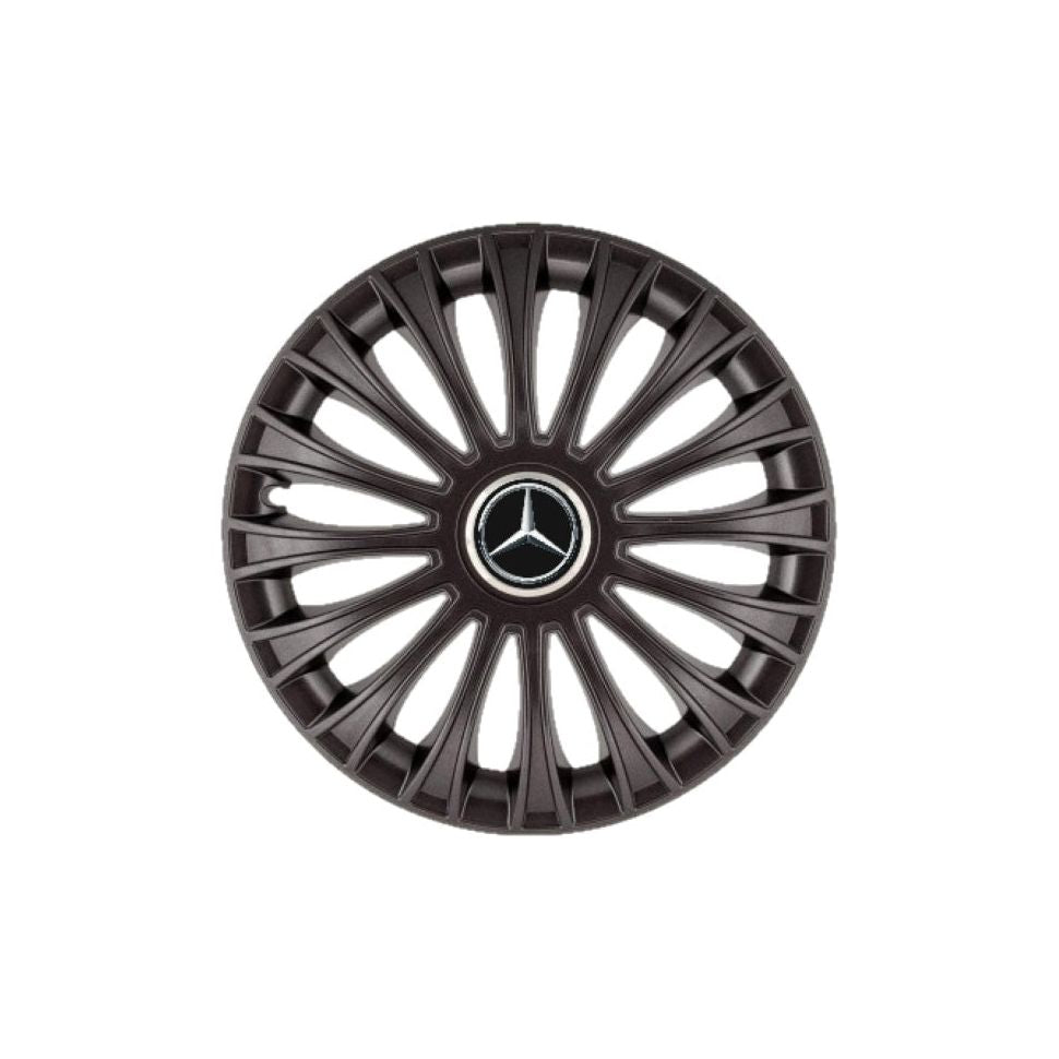 Set 4 capace roti 16 inchi (R16) Dino Negru, Compatibil Cu Mercedes