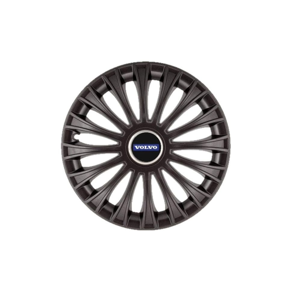 Set 4 capace roti 16 inchi (R16) Dino Negru, Compatibil Cu Volvo