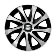 Set 4 capace roti Drift exrta Gri-Negru R15 Compatibil Cu Seat
