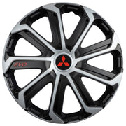 Set 4 Capace Roti Evo Gri-Negru R15, pentru MITSUBISHI
