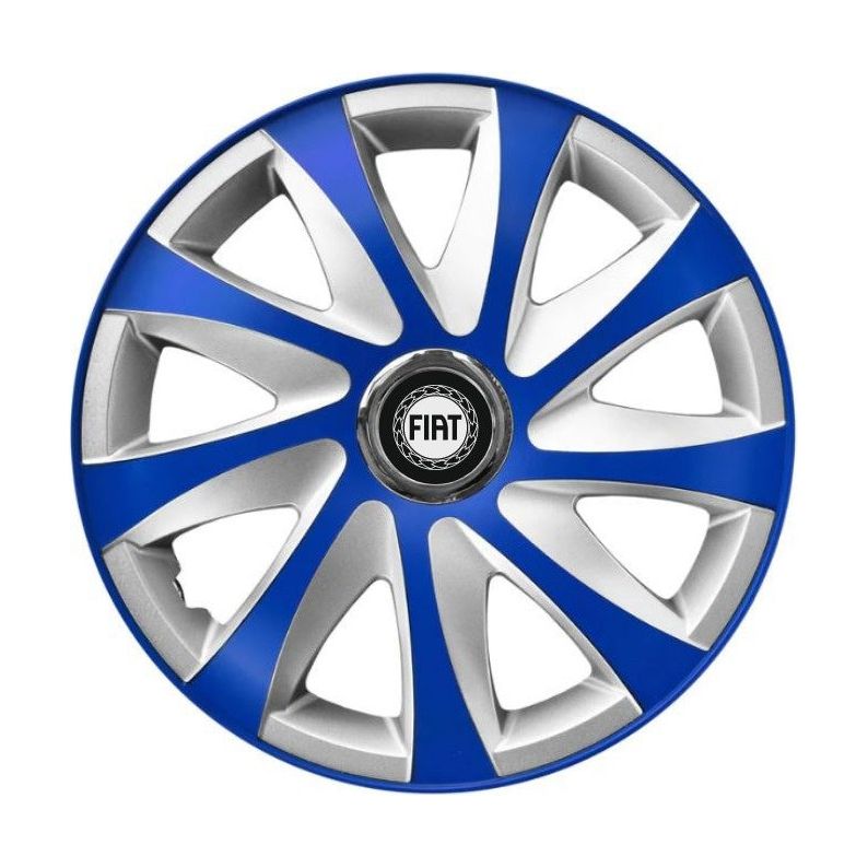 Set 4 capace roti Extra drift Blue R14 Compatibil Cu Fiat
