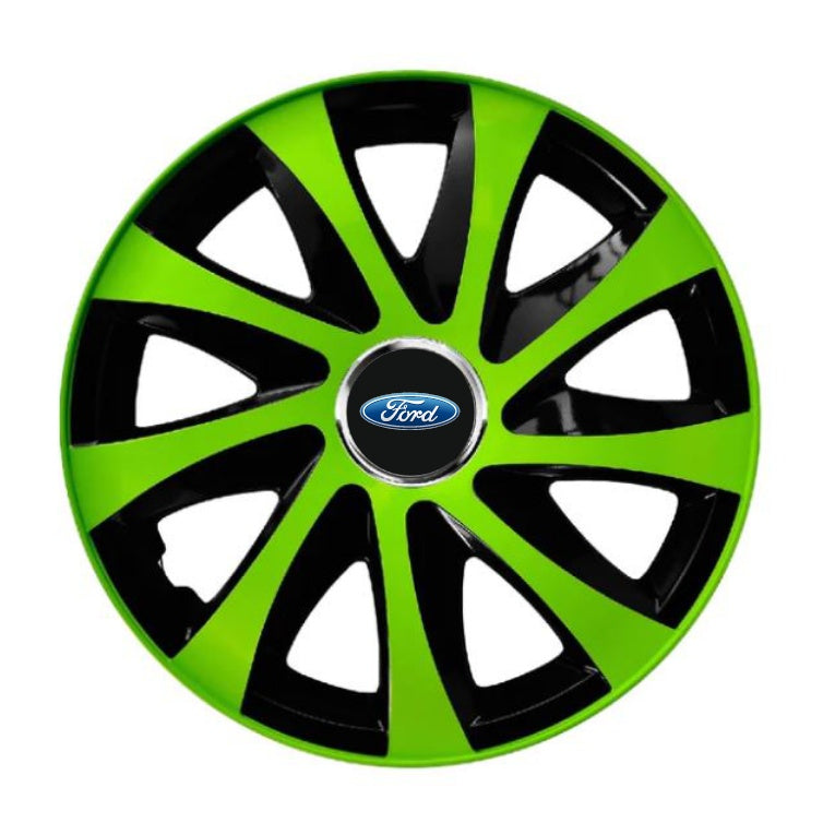 Set 4 capace roti Extra drift green R13 Compatibil Cu Ford