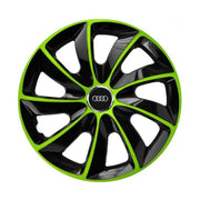 4 db-os extra Stig zöld R15 Audi kerékszett