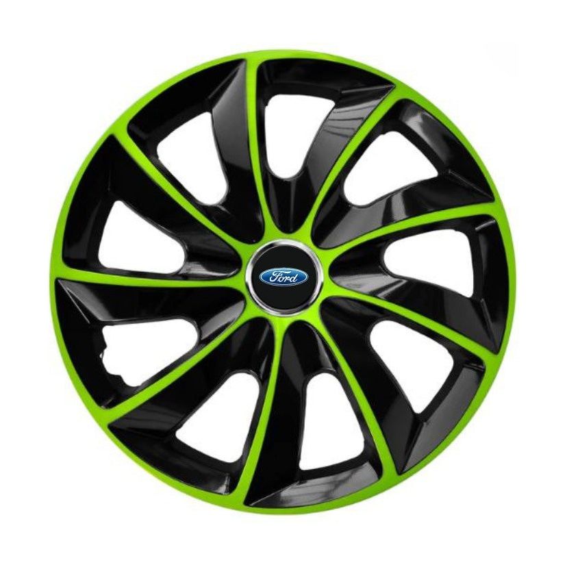 Комплект 4 таса Extra Stig Green R15 съвместими с Ford