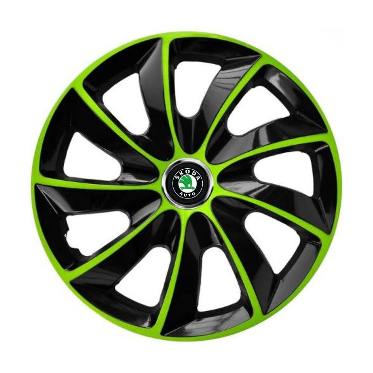 Set 4 capace roti Extra Stig Green R15 Compatibil Cu Skoda