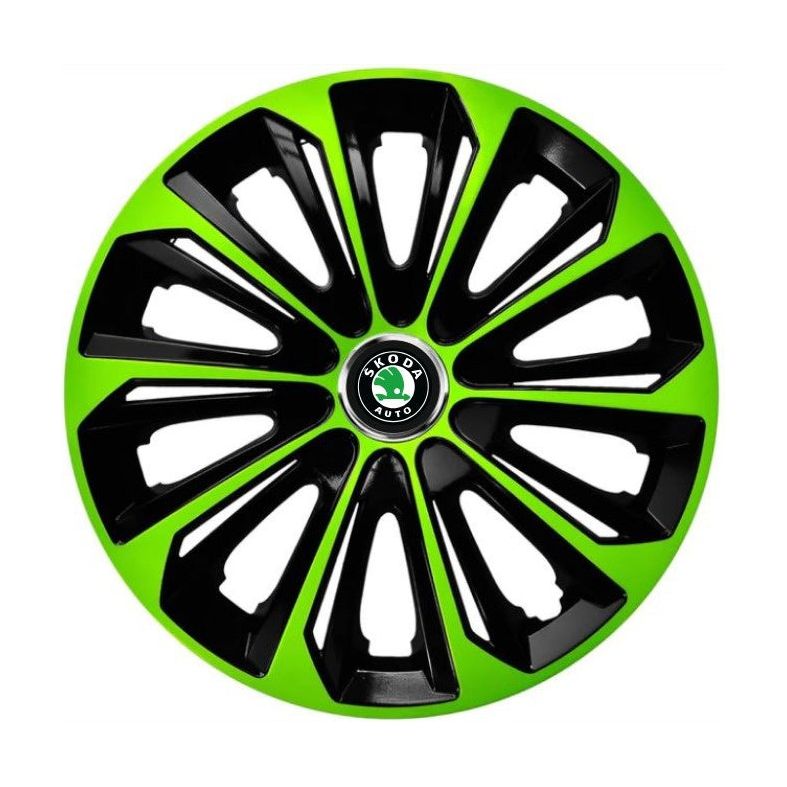 Set 4 capace roti Extra strong green R15 Compatibil Cu Skoda