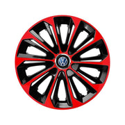 4 db extra erős piros R14 Volkswagen kerékborító készlet