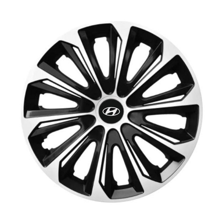 4 db-os extra erős ezüst R14 felni dísztárcsa készlet, Hyundai-val kompatibilis