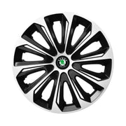 4 db-os extra erős ezüst R16 felni dísztárcsa szett, kompatibilis a Skoda modellekkel