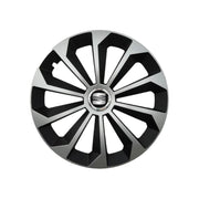 Set 4 Capace Roti 15 inchi (R15) Fame Gri-Negru, Compatibile Cu Seat