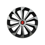 Set 4 Capace Roti 15 inchi (R15) Fame Gri-Negru, Compatibile Cu Suzuki