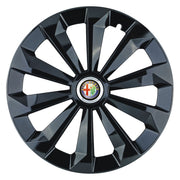 Set 4 Capace Roti 14 inchi (R14) Fame Negru, Compatibile Cu Alfa Romeo