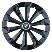 Set 4 Capace Roti 14 inchi (R14) Fame Negru, Compatibile Cu BMW