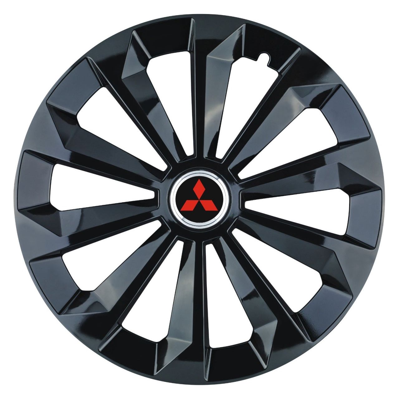 Set 4 Capace Roti 14 inchi (R14) Fame Negru, Compatibile Cu Mitsubishi