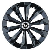 Set 4 Capace Roti 15 inchi (R15) Fame Negru, Compatibile Cu Hyundai
