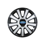Set 4 capace roti Flash Gri-Negru R14 pentru gama auto Ford
