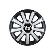 Set 4 capace roti Flash Gri-Negru R14 pentru gama auto Hyundai