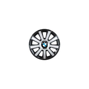 4 darabos Flash szürke-fekete R15 dísztárcsa készlet BMW személygépkocsikhoz