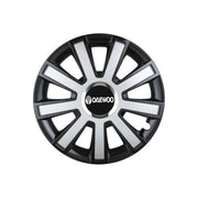 Set 4 capace roti Flash Gri-Negru R15 pentru gama auto Daewoo