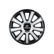 Set 4 capace roti Flash Gri-Negru R15 pentru gama auto Lexus