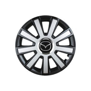 4 darabos Flash szürke-fekete R15 dísztárcsa Mazda személygépkocsikhoz