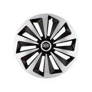 4 db-os Fox szürke-fekete R14-es kerékborítás készlet, Kia-val kompatibilis