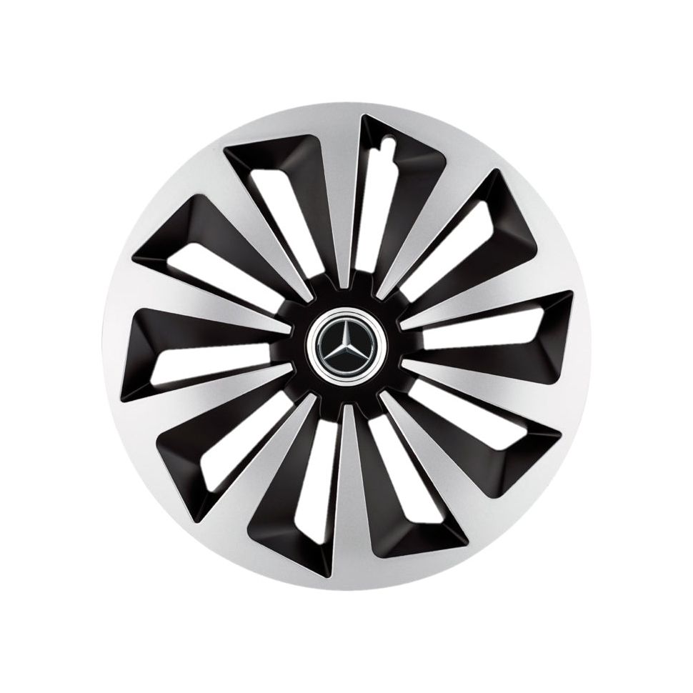 Set 4 capace roti Fox Gri-Negru R14 Compatibil Cu Mercedes